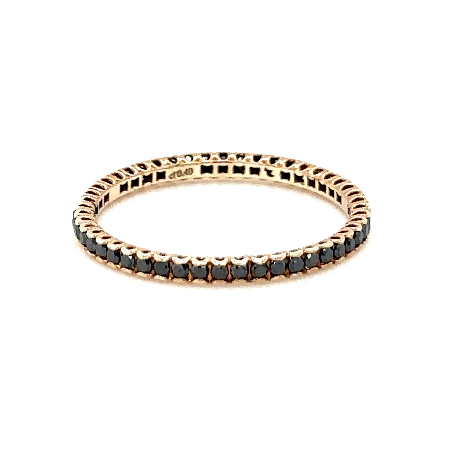 Midnight Rose Eternity Ring