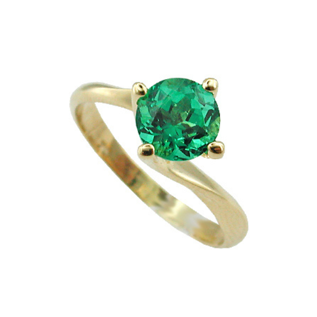 Emerald Solitaire Ring