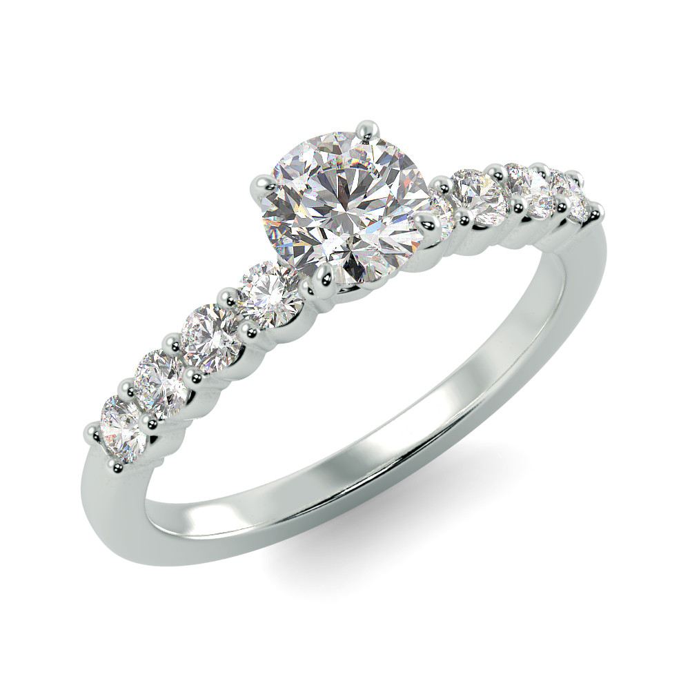 Radiant Symphony Diamond Ring