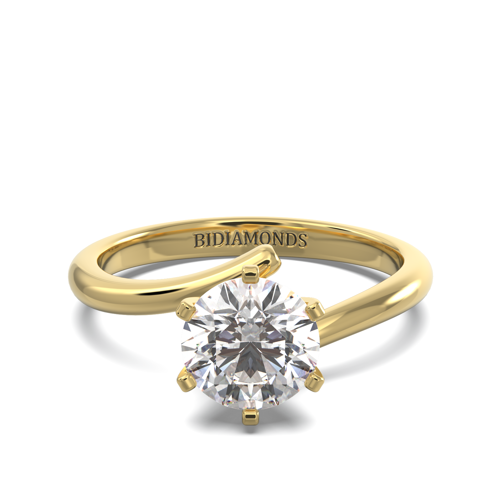 Modern Twist Diamond Loop Ring