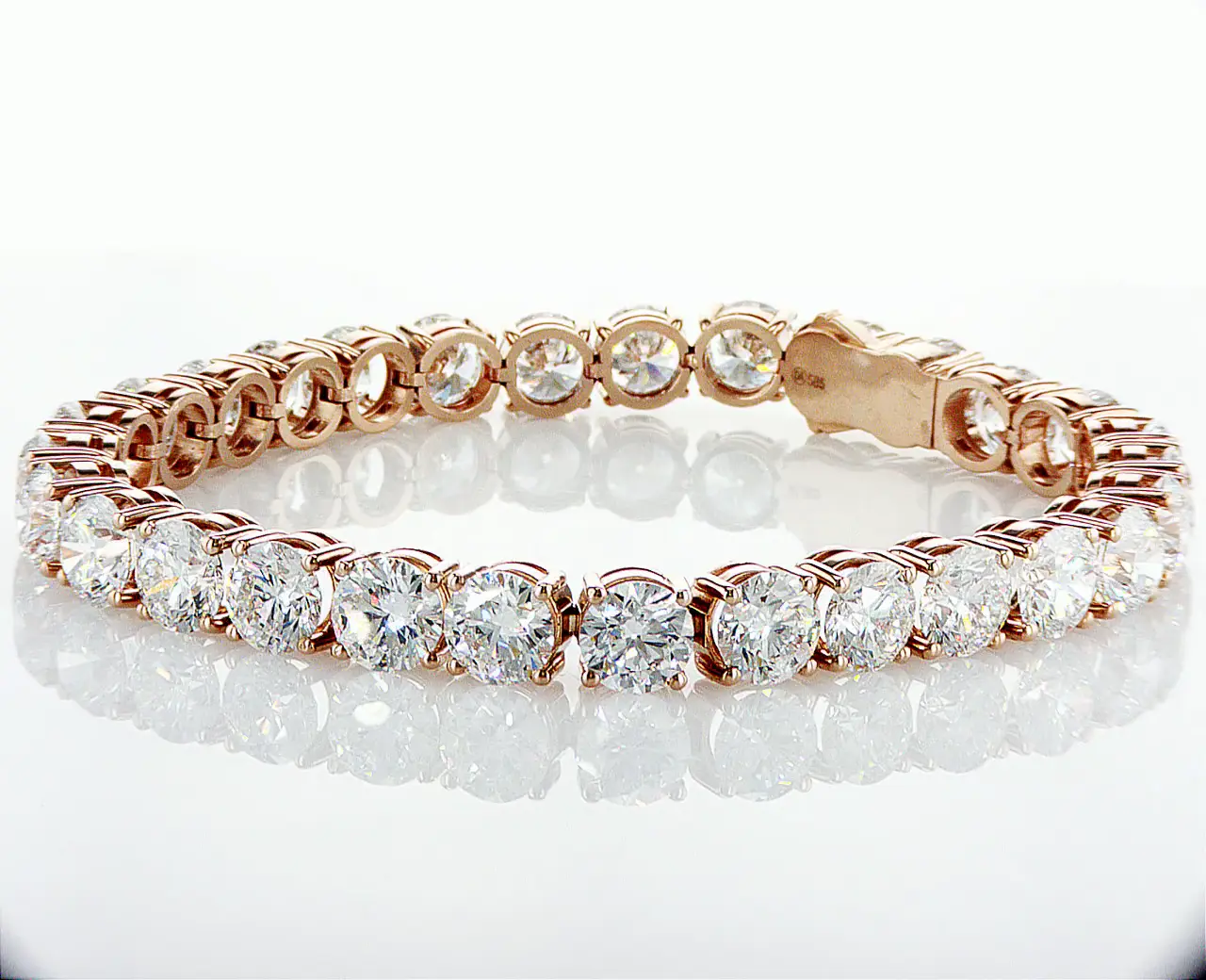 Diamond Tennis Bracelet 14K Gold