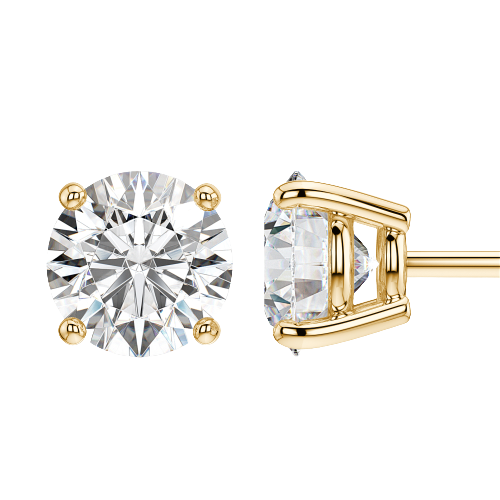 Stud earrings 4 prongs
