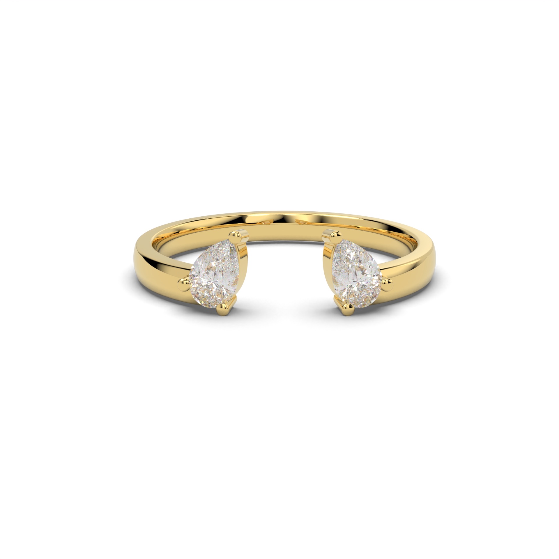 Dual Pear Diamond Ring